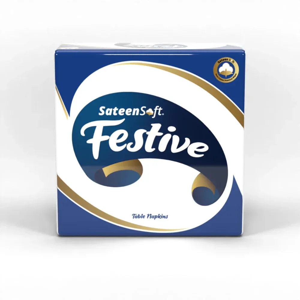 SATEENSOFT FESTIVE PREMIUM PURE COTTON TABLE NAPKINS 45S