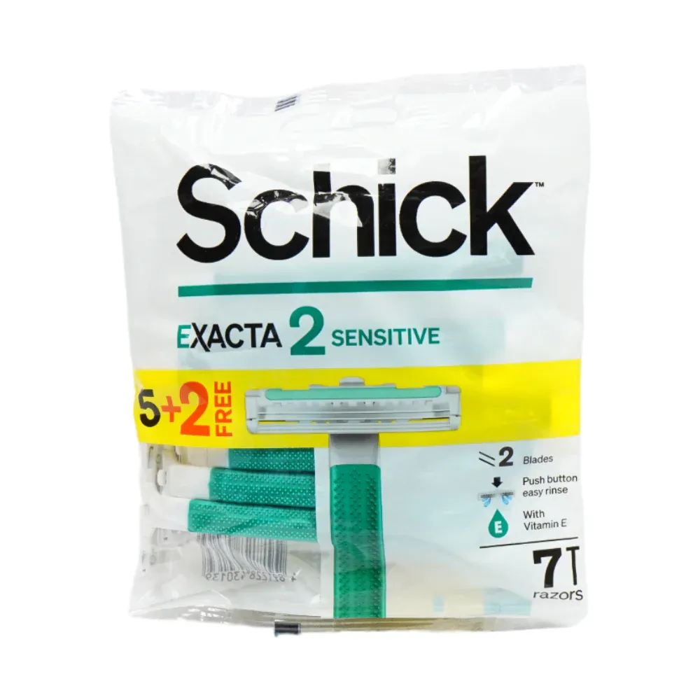 SCHICK EXACTA SENSITIVE 5+2 FREE RAZOR PACK