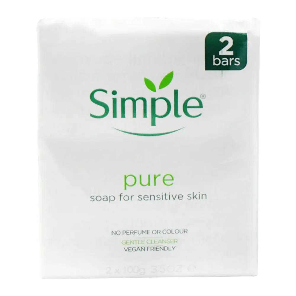 SIMPLE SOAP PURE SENSITIVE SKIN GENTLE CEANSER 2X100 GM