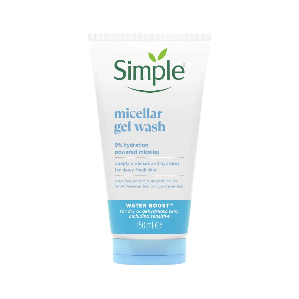 SIMPLE WATER BOOST MICELLAR FACIAL GEL WASH 150ML
