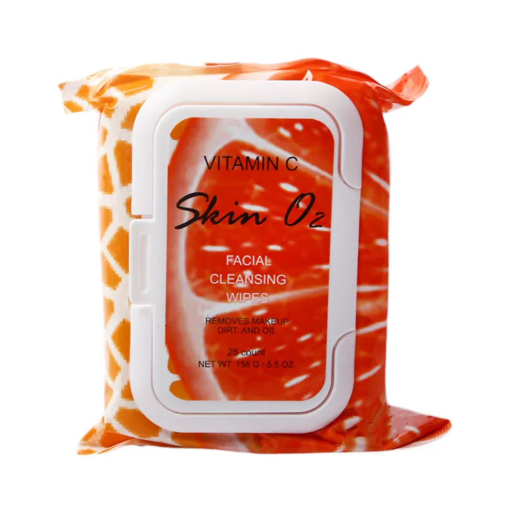 SKIN 02 FACIAL CLEANSING WIPES 25 PC