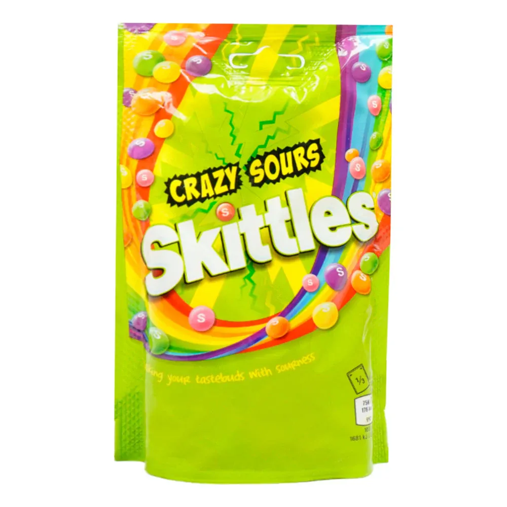 SKITTLES CANDY CRAZY SOURS 136 GM