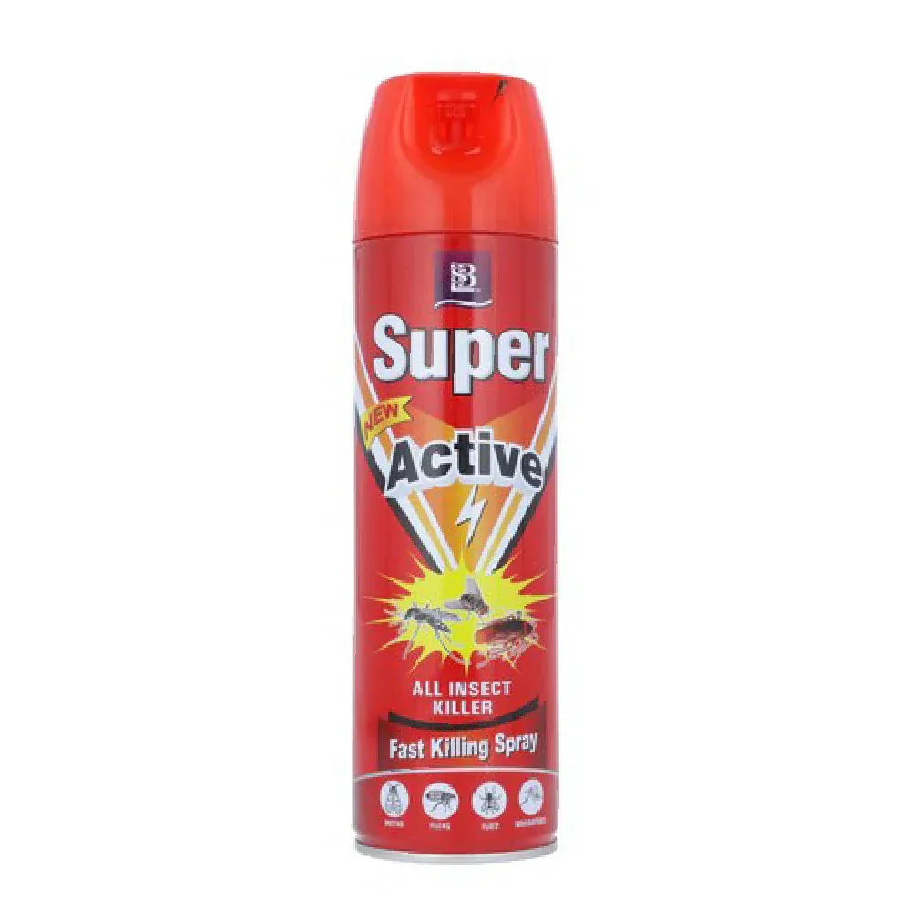 SUPER ACTIVE POWER INSECT KILLER ALL SPRAY BLACK 400 ML