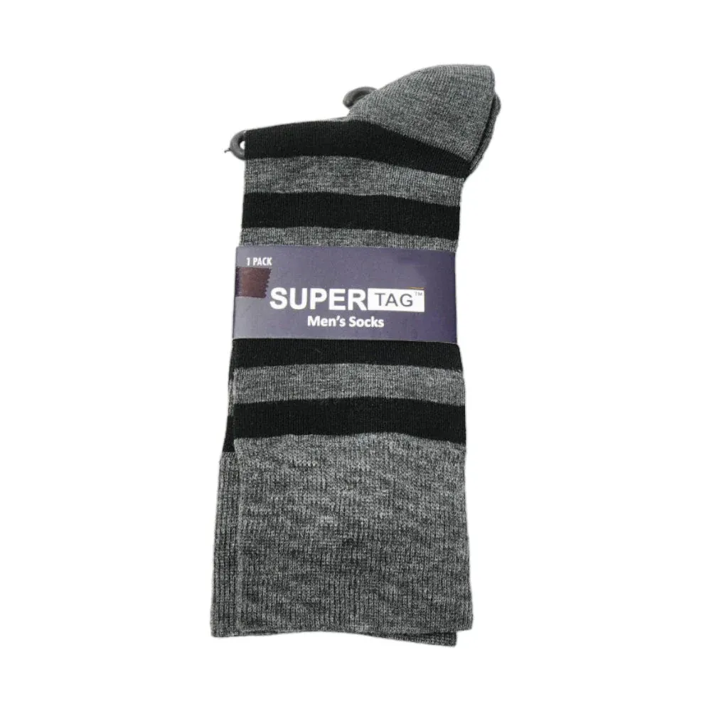 SUPER SOCKS STRIPE P1 (GRAY)
