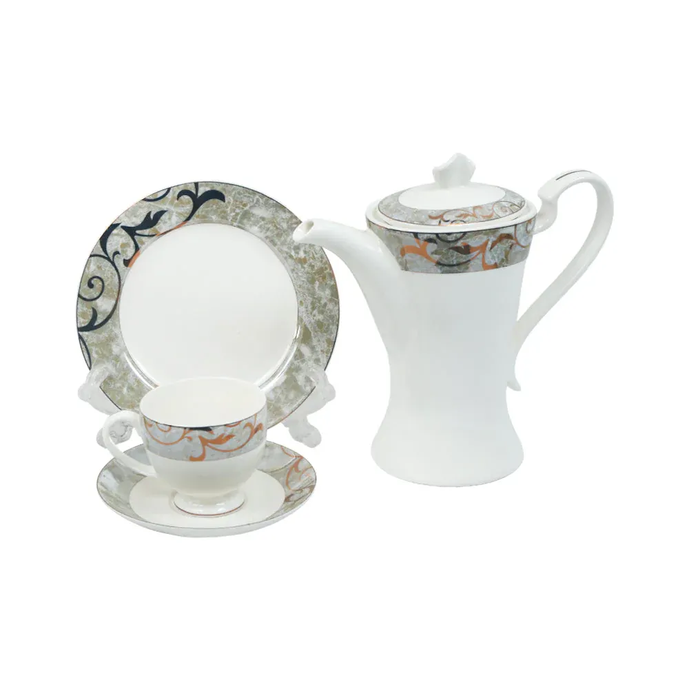 TEA SET 24PC BONE CHINA ONE MORE FQ6