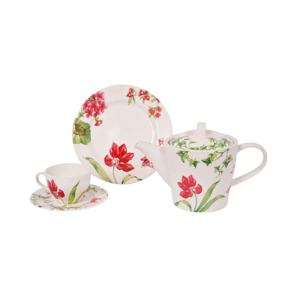 TEA SET 24PC CLAYTON 0704F BASIC