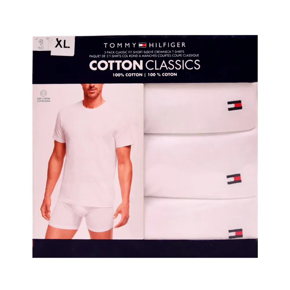 TH.MEN S/S R.NECK UNDERSHIRT P-3 09TCR01-100 WHT XL (IR)