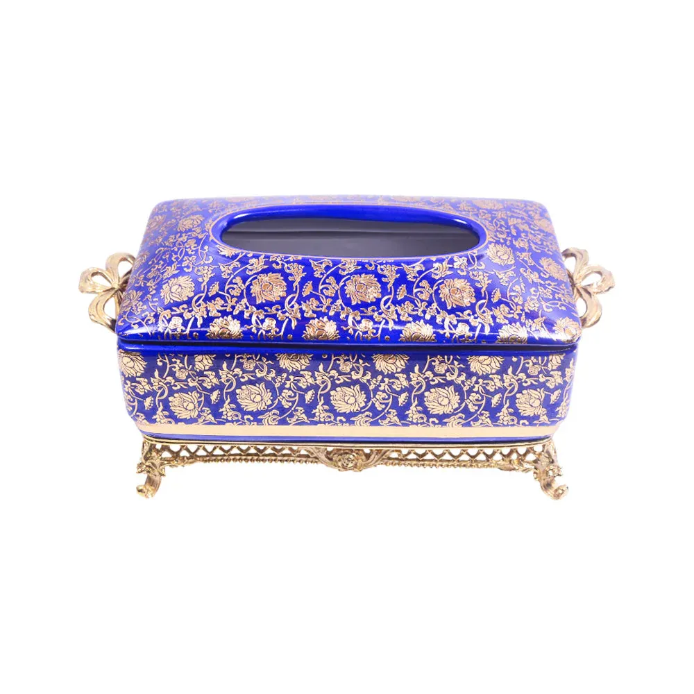 TISSUE BOX PORCELAIN BRASS IR H-PA83-526 JS-YB1-HBU01