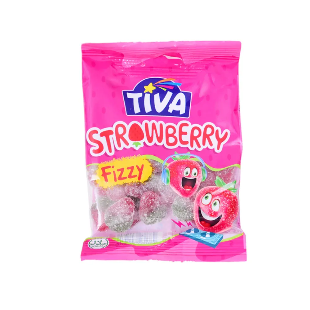 TIVA FIZZY STRAWBERRY JELLY 80 GM