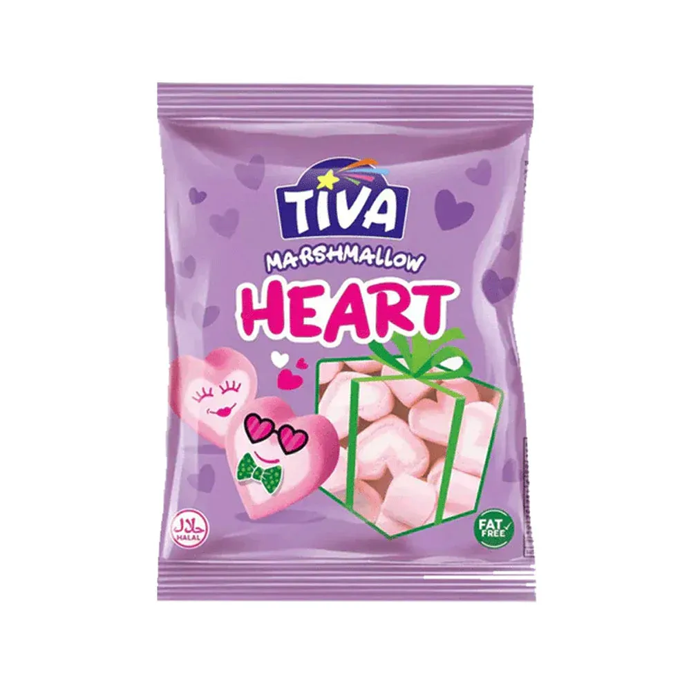 TIVA HEART MARSHMALLOW 140 GM