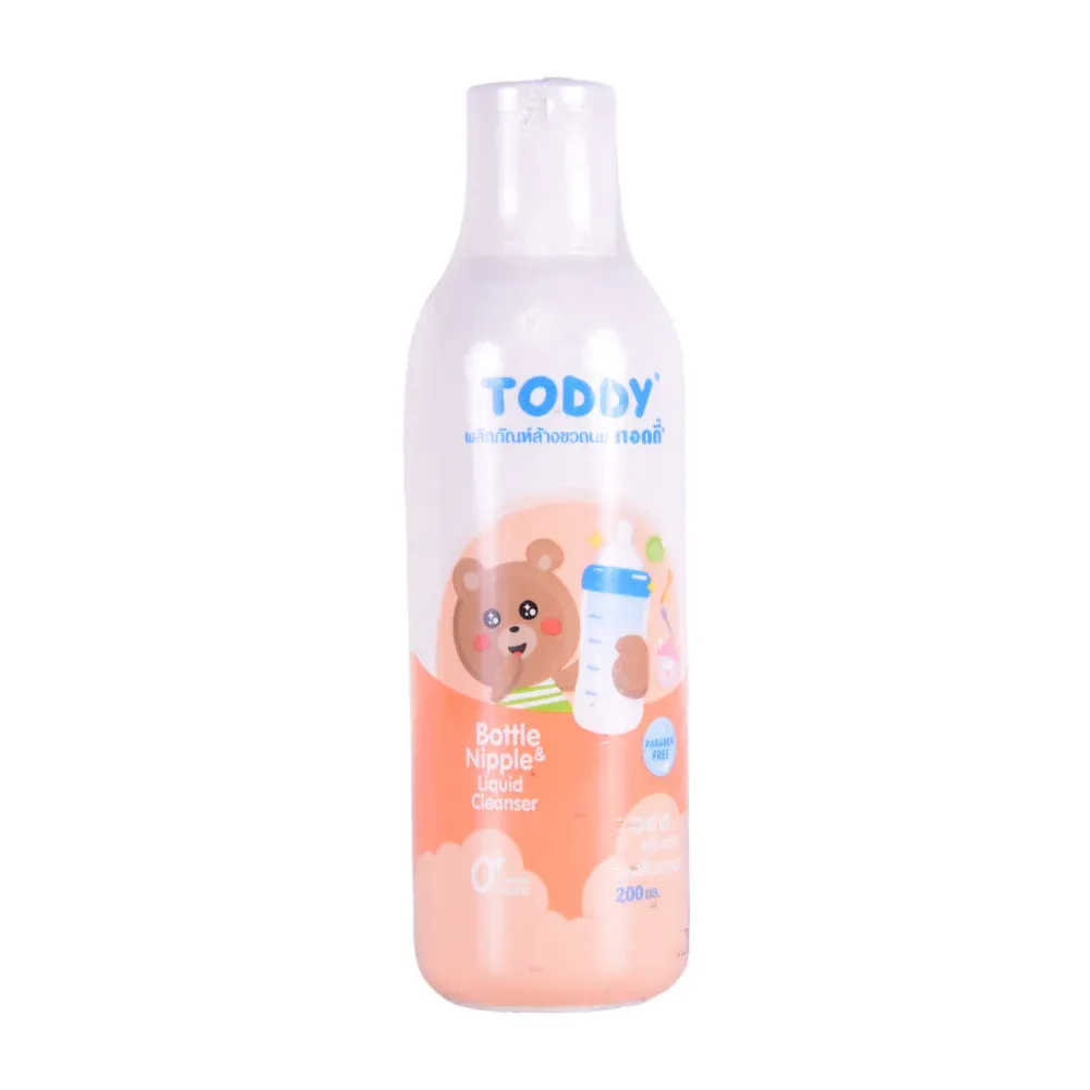TODDY BABY LIQUID CLEANSER BOTTLE AND NIPPLE 200 ML
