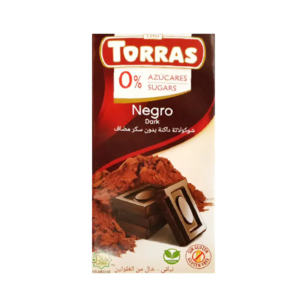 TORRAS DARK CHOCOLATE NEGRO 75G