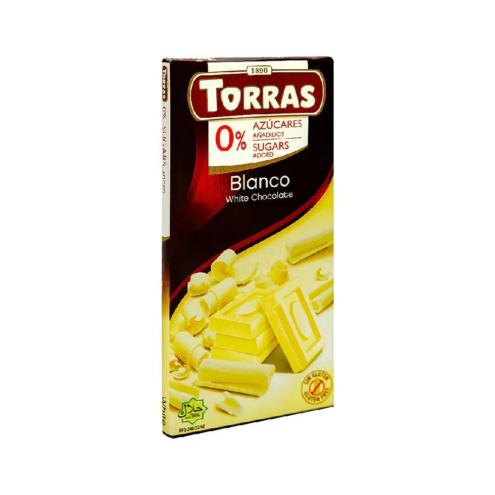 TORRAS WHITE CHOCOLATE BLANCO 75 GM