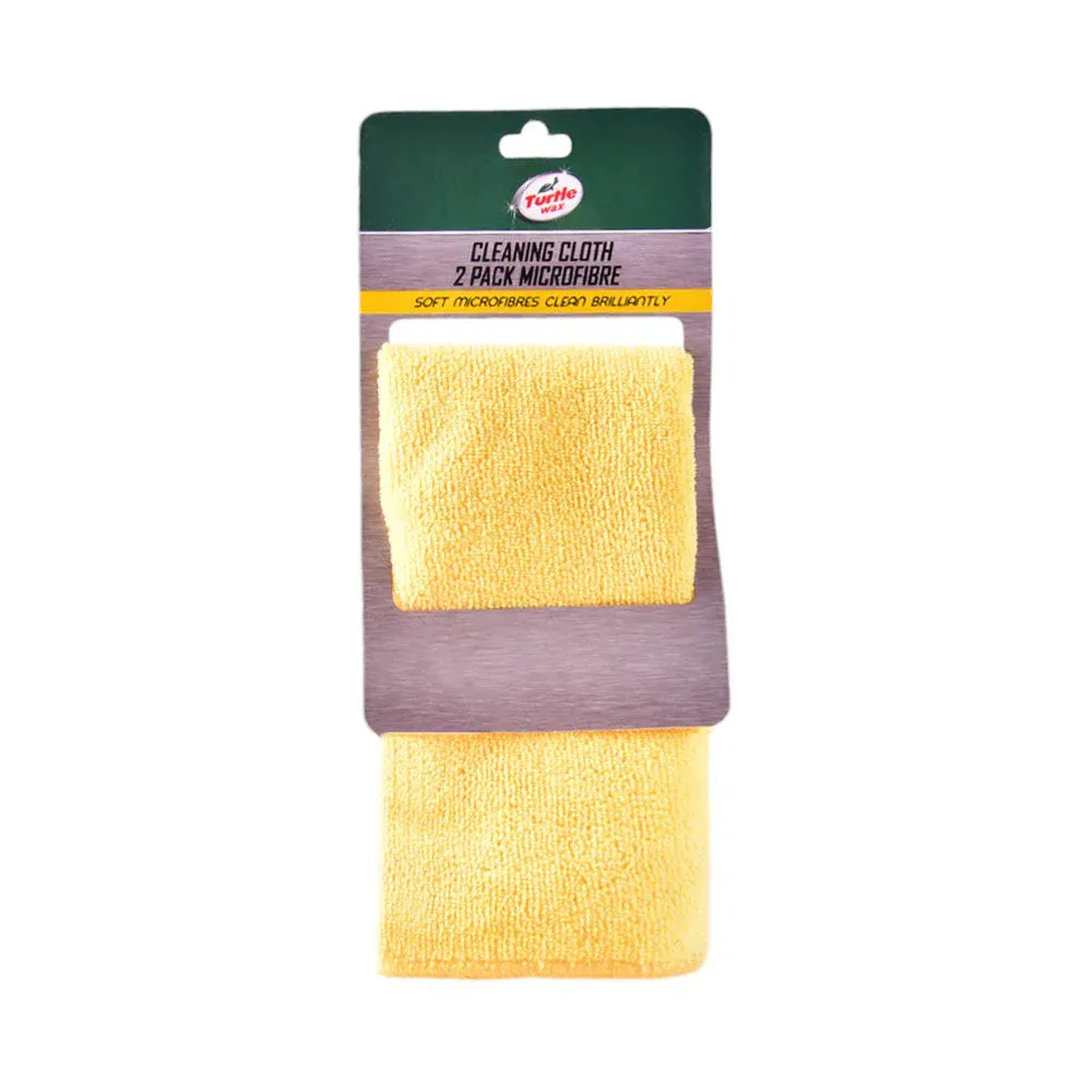 TURTLE WAX CLEANING CLOTH 2 PACK MICROFIBER