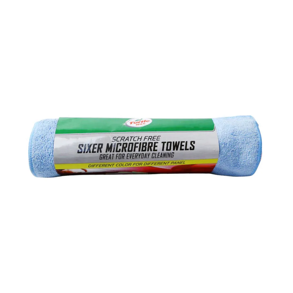 TURTLE WAX SCRATCH FREE SIXER MICROFIBER TOWELS