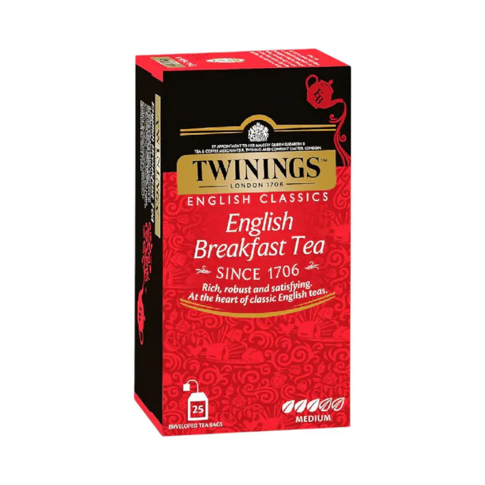 TWININGS TEA ENGLISH BREAKFAST 25 TEA BAGS 50 GM
