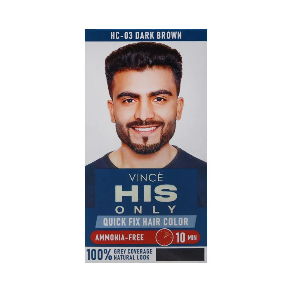 VINCE MEN HAIR COLOR (DARK BROWN) HC-03