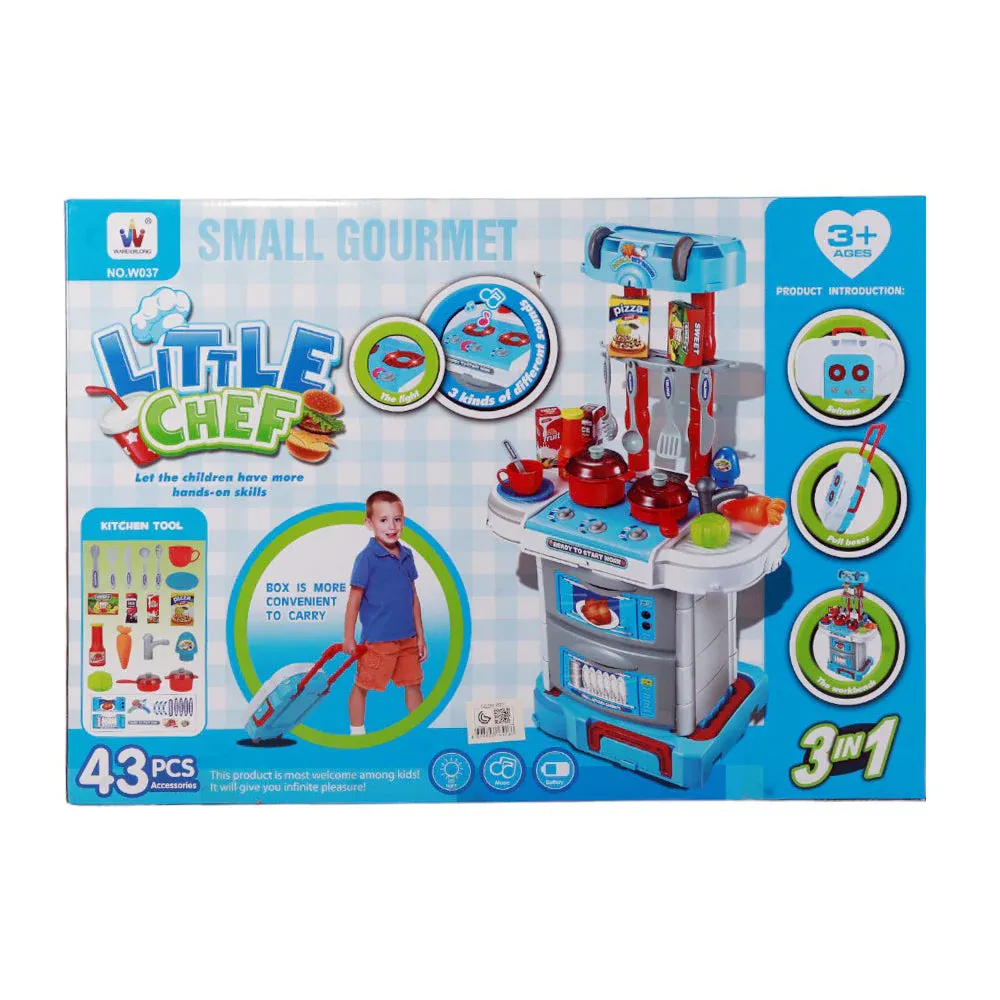 W037 LITTLE CHEF KITCHEN 3IN1  D