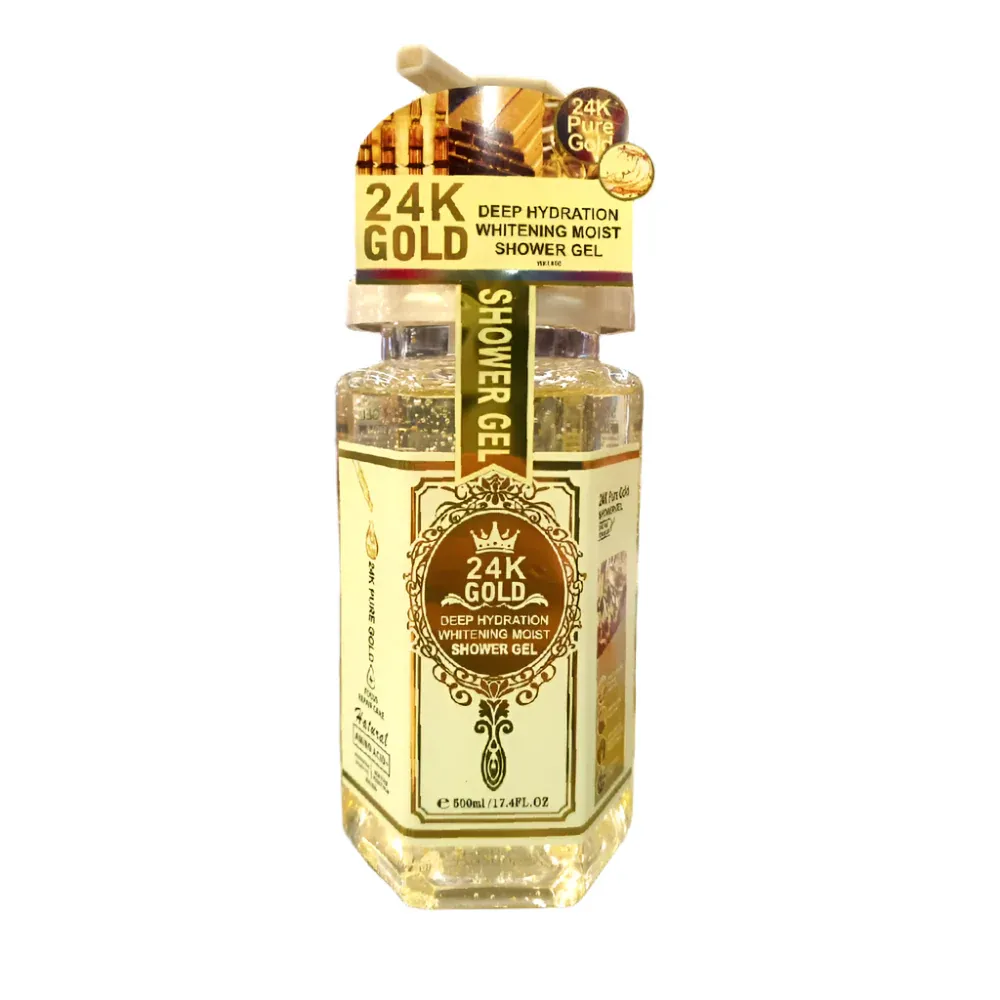 WOKALI 24K GOLD SHOWER GEL WHITENING MOIST 500ML WKL690
